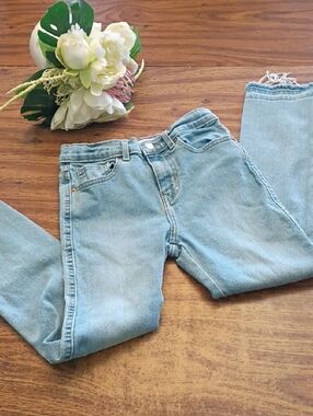 🩷Signature Levi Strauss Heritage High-Rise Ankle Straight Jeans Girls Size 10